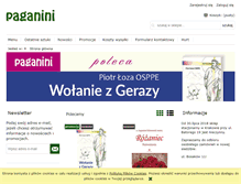 Tablet Screenshot of paganini.com.pl